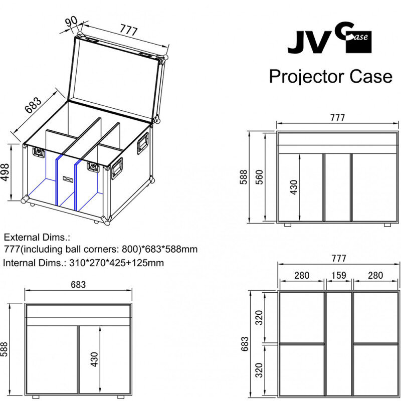 JB Systems PROJECTOR CASE  B03253 - 4