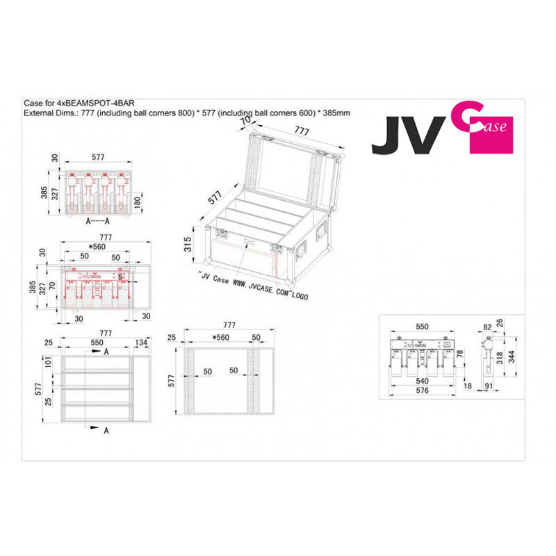 JB Systems CASE B03275  B03275 - 2