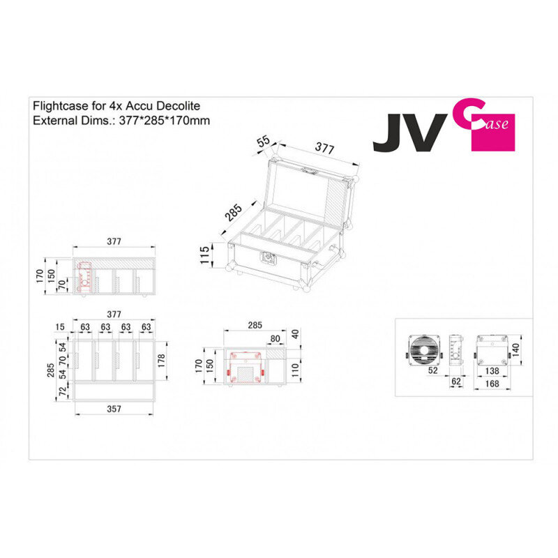 JB Systems CASE B03279  B03279 - 4