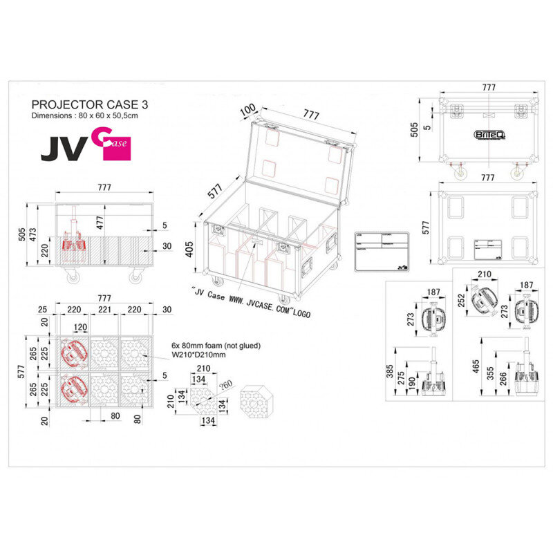 JB Systems PROJECTOR CASE 3  B03280 - 2