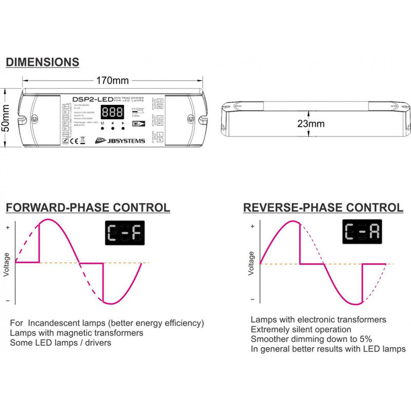JB Systems DSP2-LED  B04662 - 3