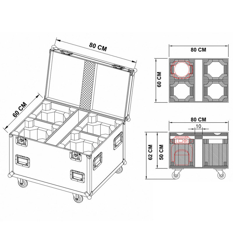 JV Case MOVING HEAD CASE 8 B03305 - 1