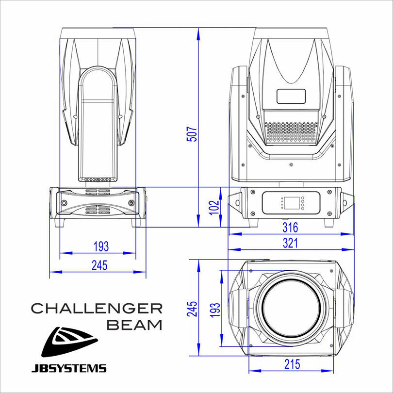 JB Systems CHALLENGER BEAM B05570 - 9
