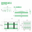 JV Case LIGHT BARS 1 - DIVIDER SET C B03312 - 2