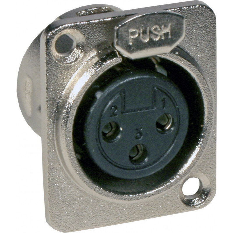 Hilec XLR female CHASSIS D-SIZE  B01306