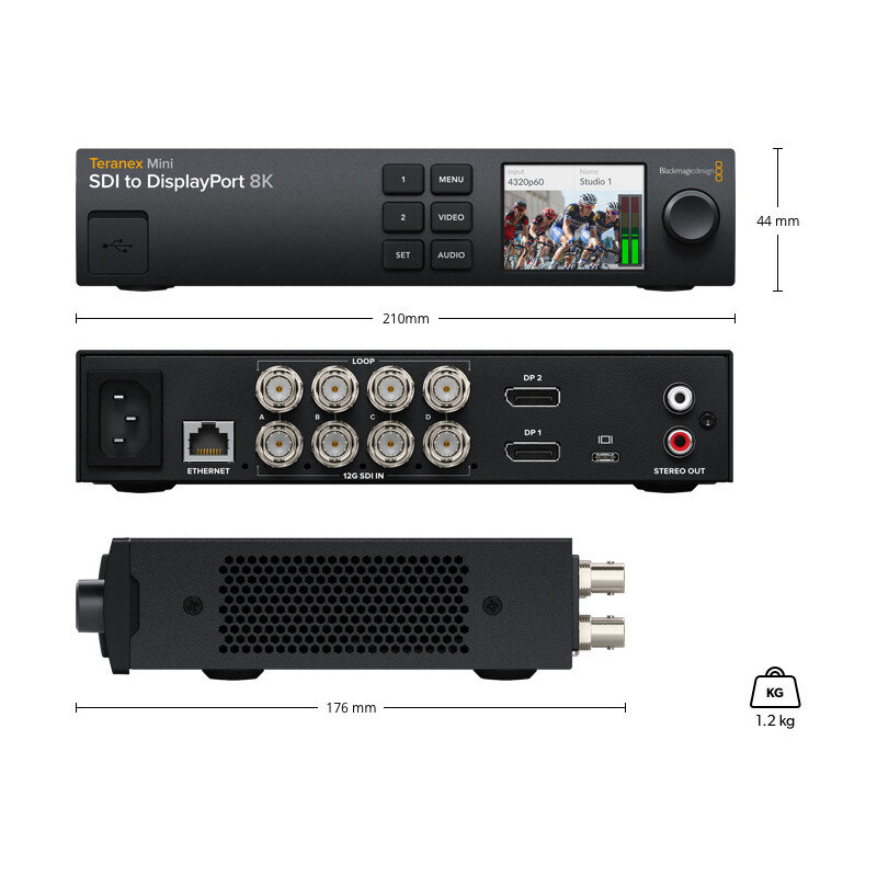 Blackmagic Design Teranex Mini - SDI to DisplayPort 8K HDR CONVN8TRM/AA/SD1 - 1