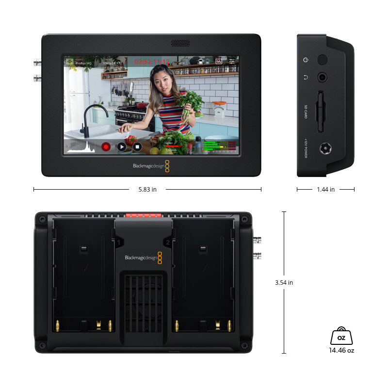 Blackmagic Design Blackmagic Video Assist 5 3G HYPERD/AVIDA03/5 - 1