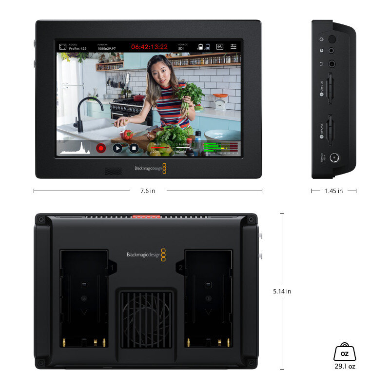 Blackmagic Design Blackmagic Video Assist 7 3G HYPERD/AVIDA03/7 - 1