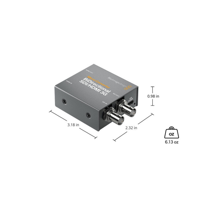 Blackmagic Design Micro Converter SDI to HDMI 3G PSU CONVCMIC/SH03G/W - 1