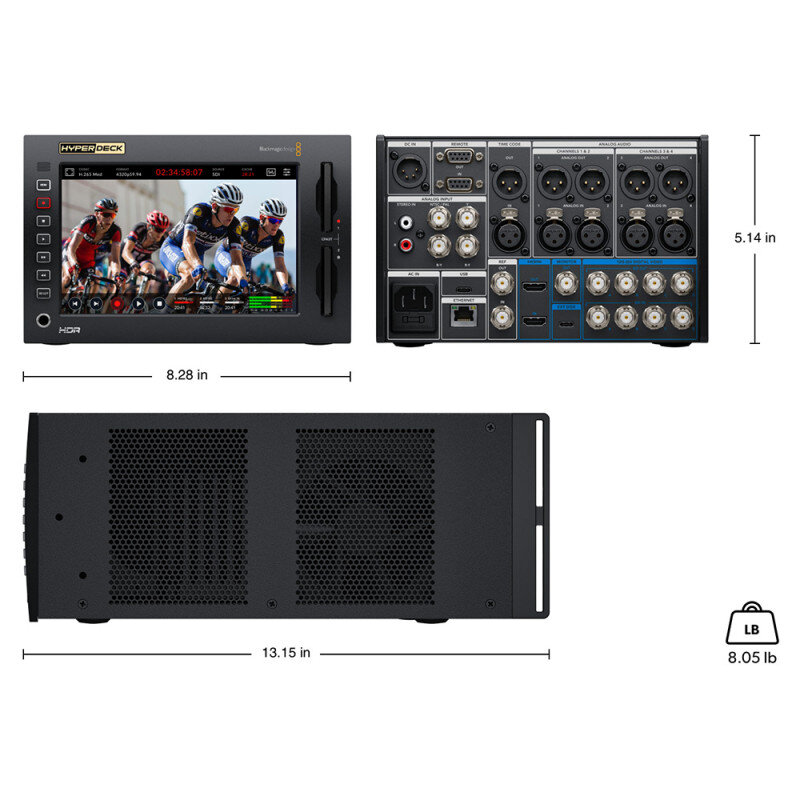 Blackmagic Design HyperDeck Extreme 4K HDR HYPERD/RSTEX4KHDR - 7