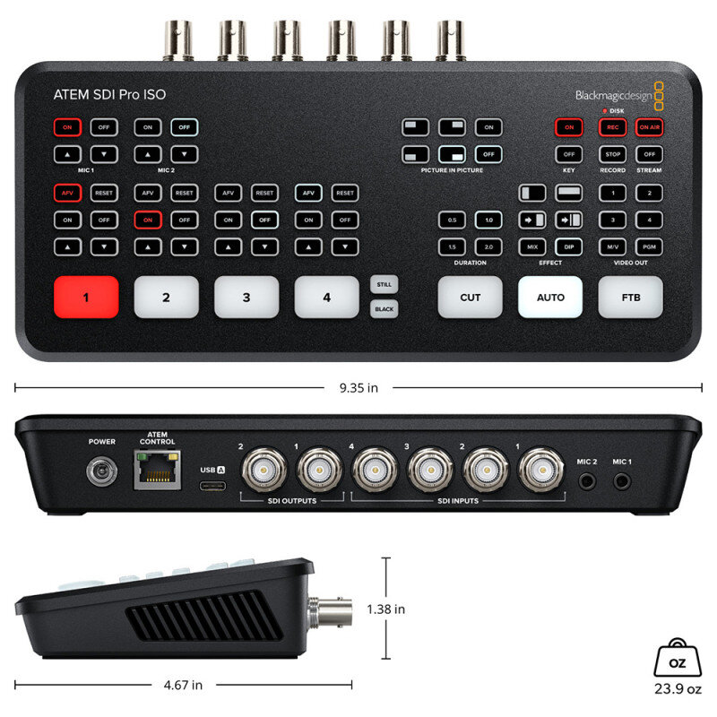 Blackmagic Design ATEM SDI Pro ISO SWATEMMXEPBPRISO - 5