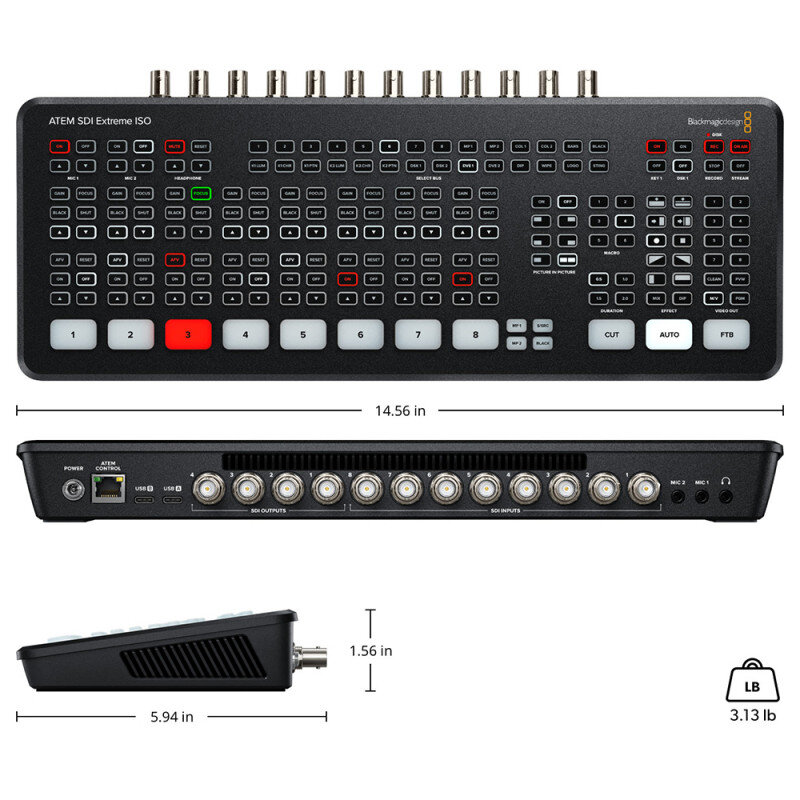 Blackmagic Design ATEM SDI Extreme ISO SWATEMMXEPCEXTISO - 5
