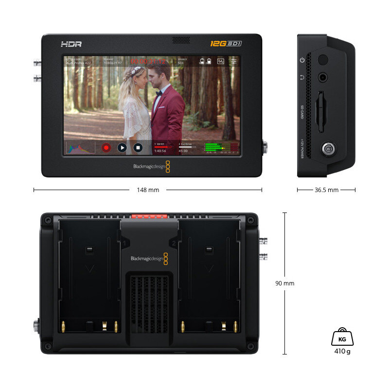 Blackmagic Design Blackmagic Video Assist 5 12G HDR HYPERD/AVIDA12/5 - 4