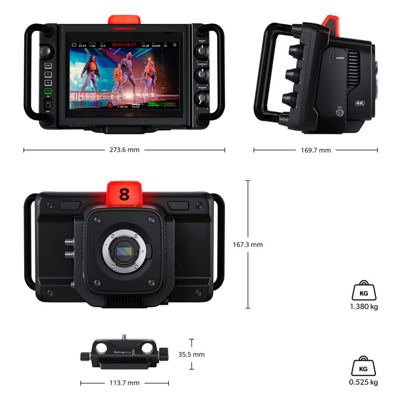 Blackmagic Design Blackmagic Studio Camera 4K Plus G2 CINSTUDMFT/G24PDDG2 - 8