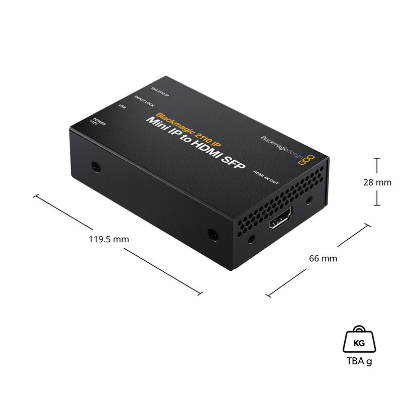 Blackmagic Design Blackmagic 2110 IP Mini IP to HDMI SFP CONVNVIPE/IP/HDMISFP - 4