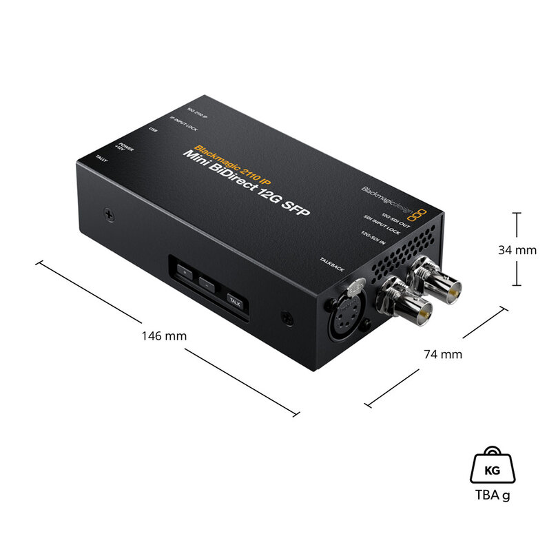Blackmagic Design Blackmagic 2110 IP Mini BiDirect 12G SFP CONVNVIPF/IP/12GSFP - 4