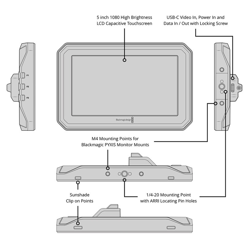 Blackmagic Design Blackmagic PYXIS Monitor Kit CINEURSABB/AMKIT - 2