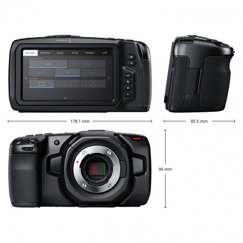 Blackmagic Design Blackmagic Pocket Cinema Camera 4K CINECAMPOCHDMFT4 - 1