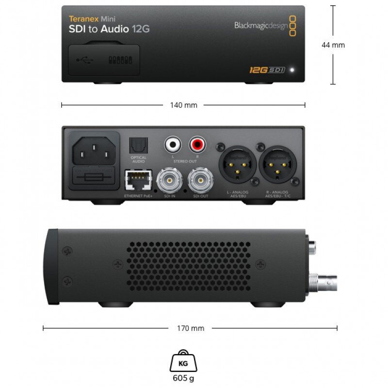 Blackmagic Design Teranex Mini - SDI to Audio 12G CONVNTRM/CA/SDIA - 1