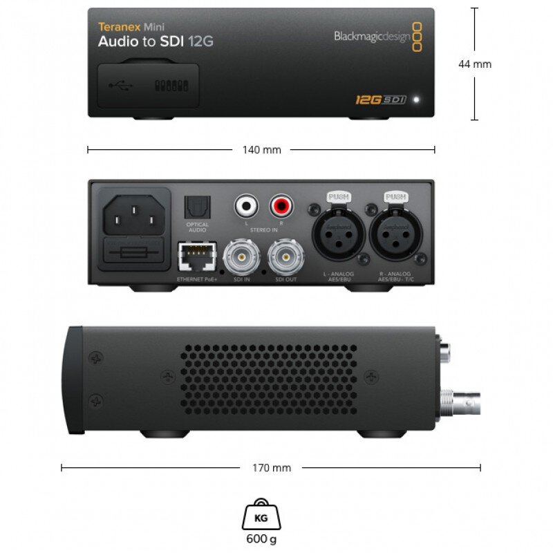 Blackmagic Design Teranex Mini - Audio to SDI 12G CONVNTRM/CB/AUSD - 1