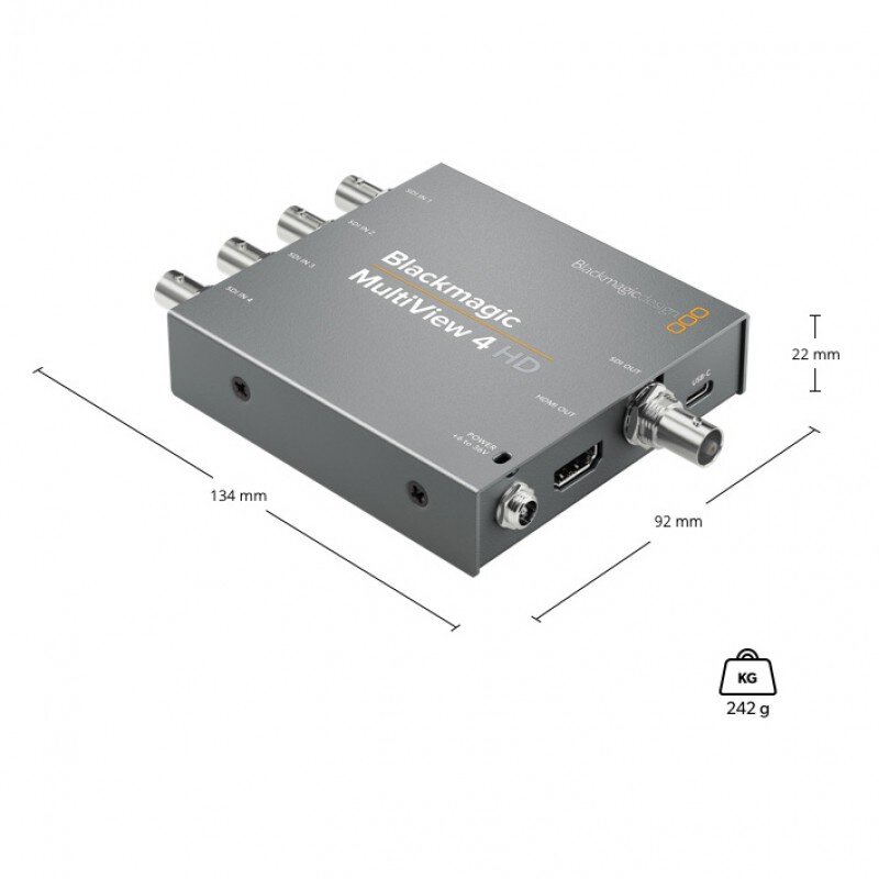 Blackmagic Design Blackmagic MultiView 4 HD HDL-MULTIP3G/04H - 1