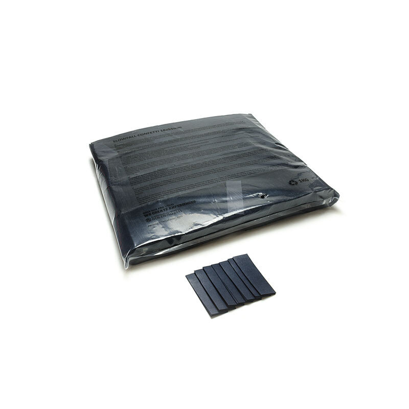 The Confetti Maker Slow-fall confetti rectangles - Black CON01BL - 2
