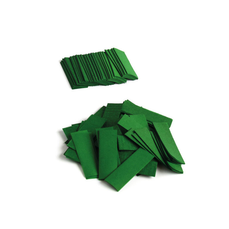 The Confetti Maker Slow-fall confetti rectangles - Dark Green CON01DG - 1
