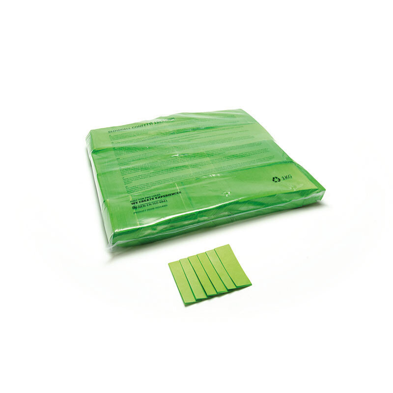 The Confetti Maker Slow-fall confetti rectangles - Light Green CON01LG - 1