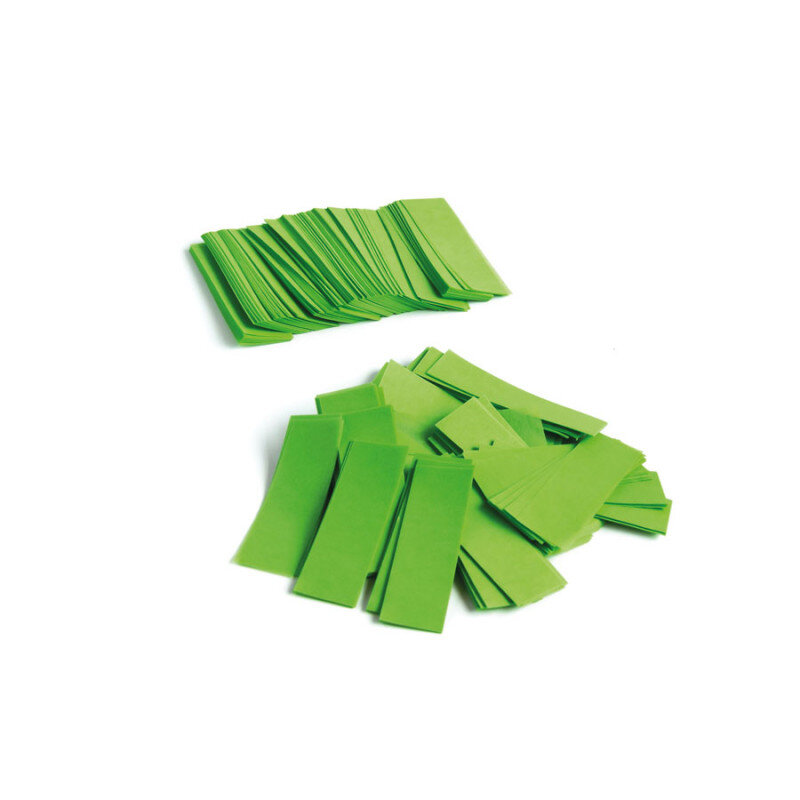 The Confetti Maker Slow-fall confetti rectangles - Light Green CON01LG - 2
