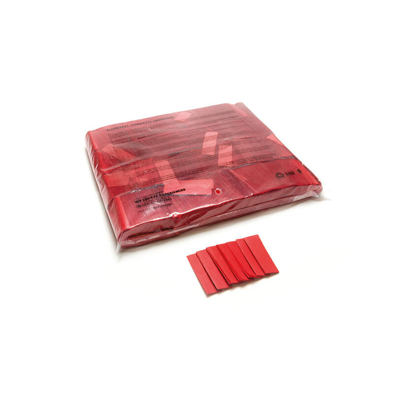 The Confetti Maker Slow-fall confetti rectangles - Red CON01RD - 2