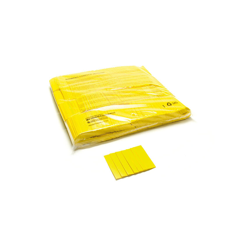The Confetti Maker Slow-fall confetti rectangles - Yellow CON01YL - 2