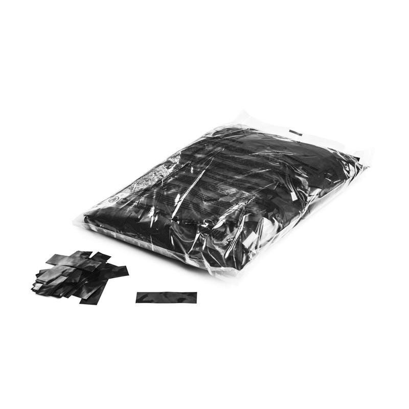 The Confetti Maker Slow-fall metallic confetti rectangles - Black CON10BL - 1