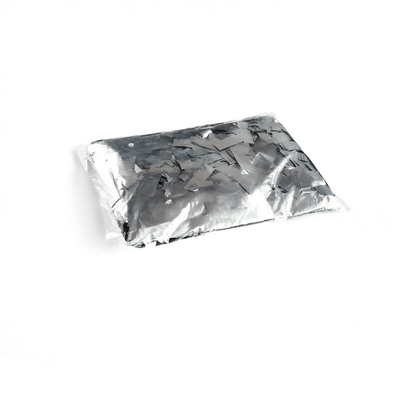 The Confetti Maker Slow-fall metallic confetti rectangles - Silver CON10SL - 1