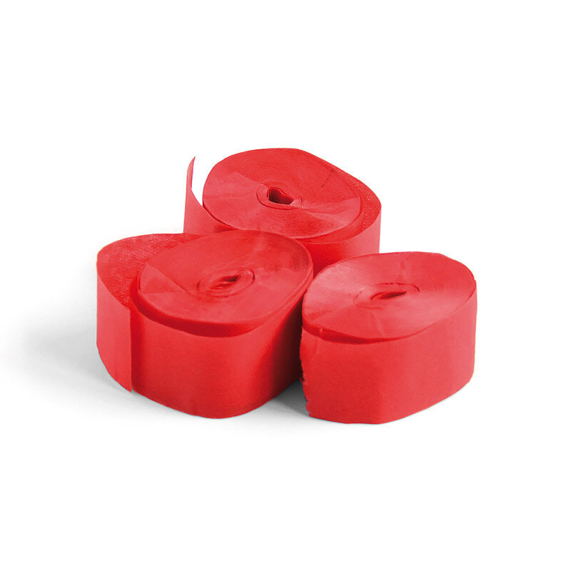 The Confetti Maker Streamer 10m x 2,5cm red STR10RD