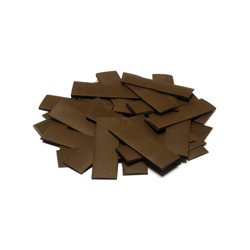 The Confetti Maker Slow-fall confetti rectangles - Brown CON01BR
