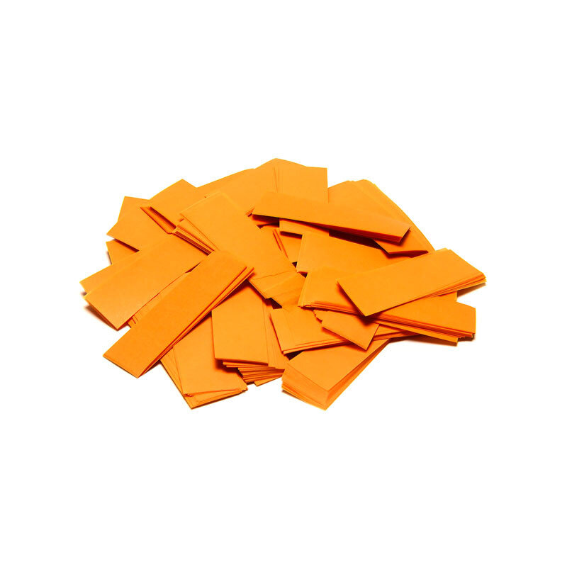 The Confetti Maker Slow-fall confetti rectangles - Orange CON01OR