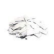 The Confetti Maker Slow-fall confetti rectangles - White + Silver CON31WS