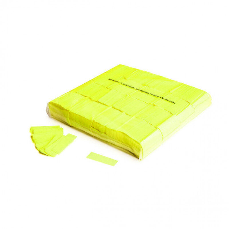 The Confetti Maker Slow-fall UV confetti rectangles - fluo Yellow CON09YL