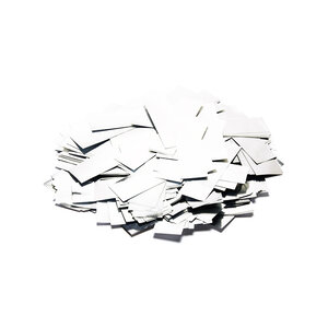 The Confetti Maker Slow-fall metallic confetti rectangles - White CON10WH
