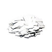The Confetti Maker Slow-fall metallic confetti rectangles - White CON10WH