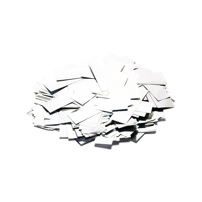The Confetti Maker Slow-fall metallic confetti rectangles - White CON10WH