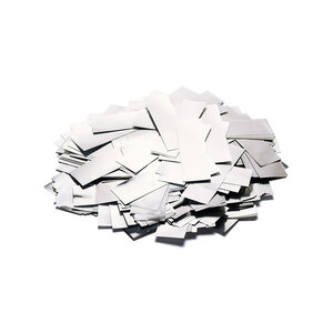 The Confetti Maker Slow-fall metallic confetti rectangles - Silver CON10SL