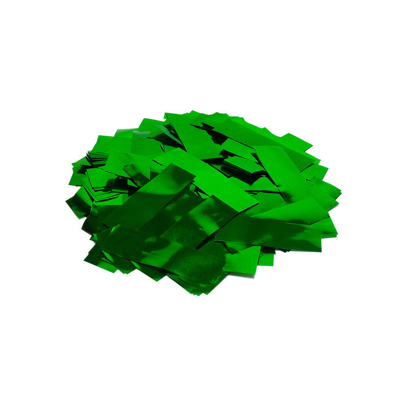 The Confetti Maker Slow-fall metallic confetti rectangles - Green CON10DG