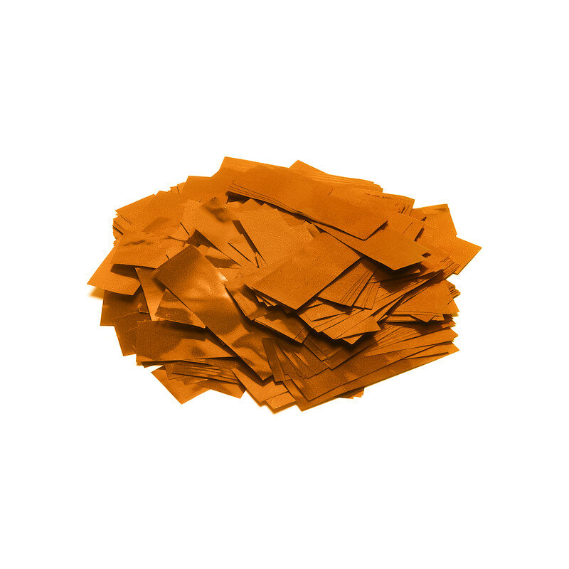 The Confetti Maker Slow-fall metallic confetti rectangles - Orange CON10OR