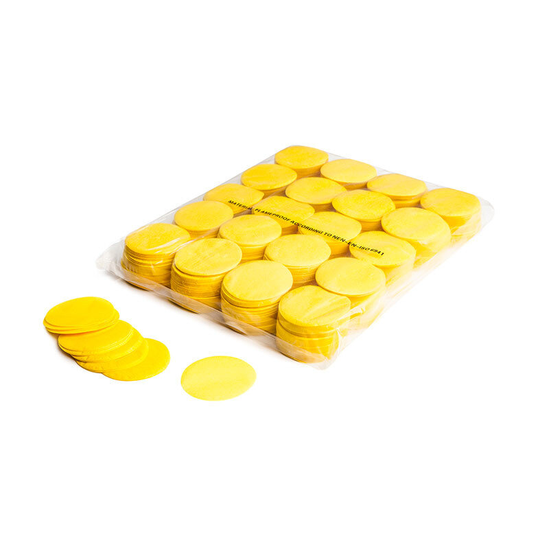 The Confetti Maker Slowfall confetti round - Yellow CON02YL