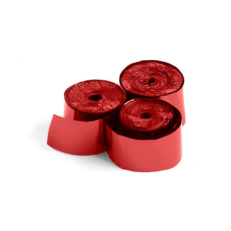 The Confetti Maker Metallic Streamer 5 m x 0,85 cm - Red STR05RD