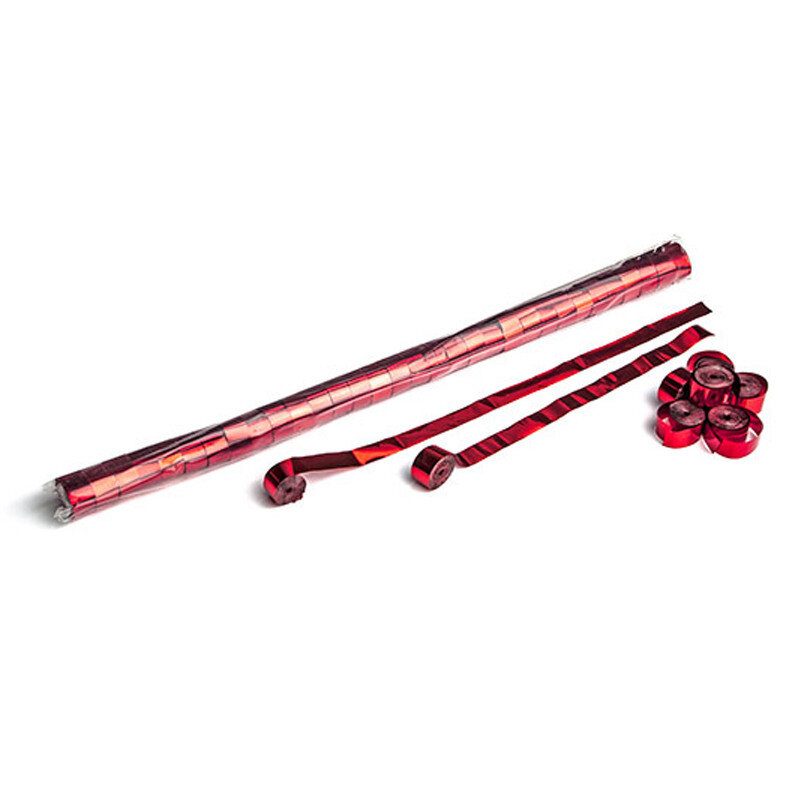 The Confetti Maker Metallic Streamer 10 m x 1,5 cm - Red STR06RD