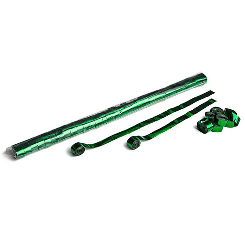 The Confetti Maker Metallic Streamer 10m x 1,5 cm - Green STR06DG