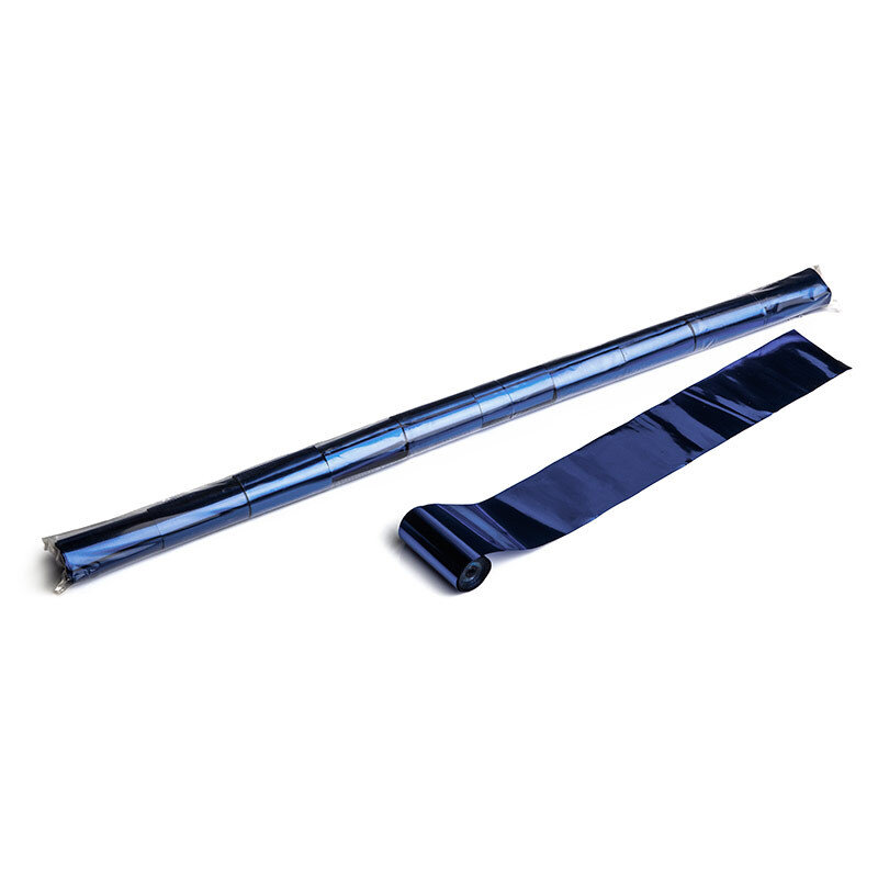 The Confetti Maker Metallic Streamer 10m x 5 cm - blue STR07DB