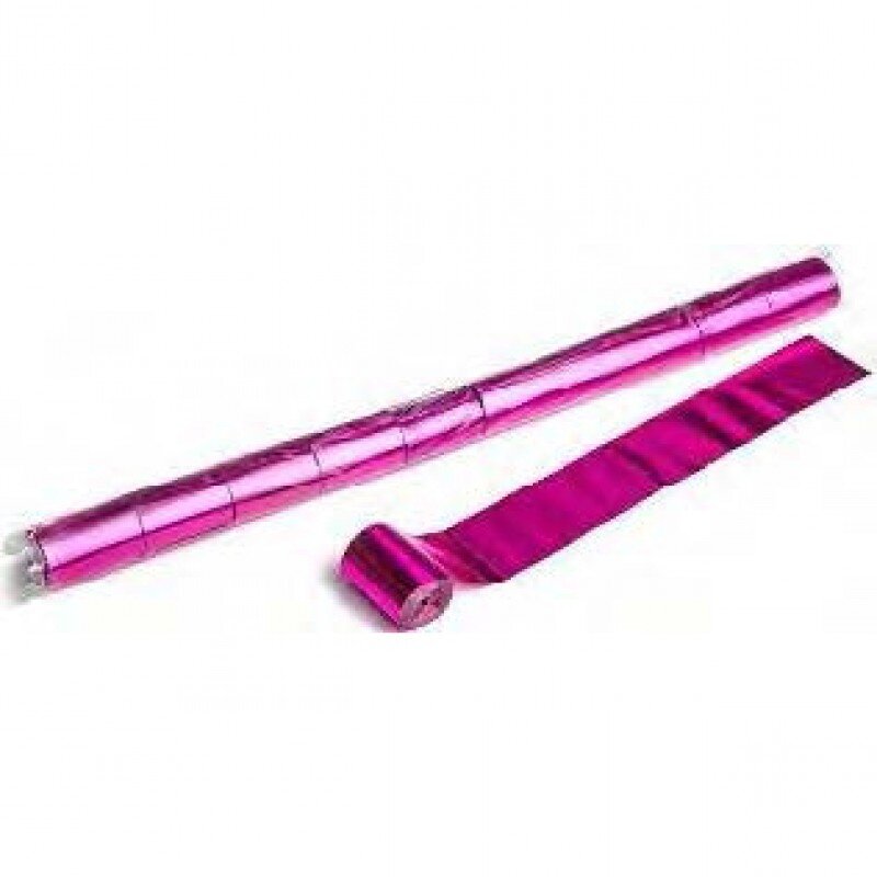 The Confetti Maker Metallic Stadium Streamer 20m x 5 cm - Pink STR08PK